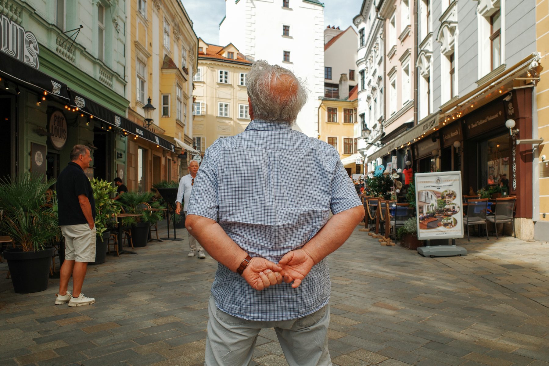 In the streets of Bratislava