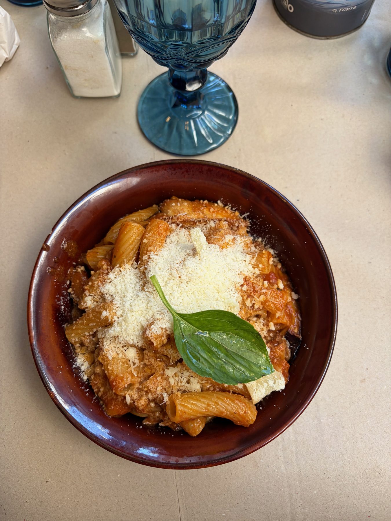 Pasta a taianu at Taverna Tinchité