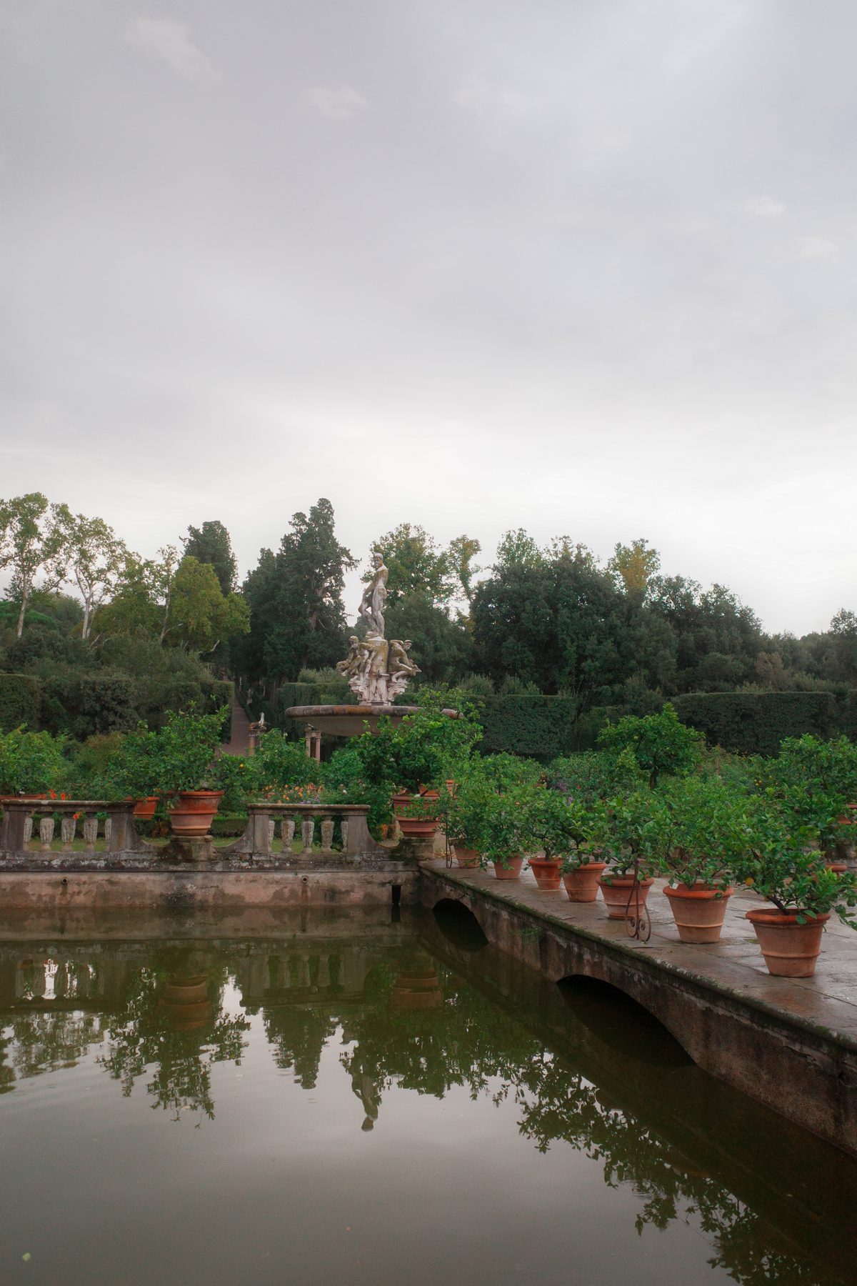The pond in the Boboli Gardens