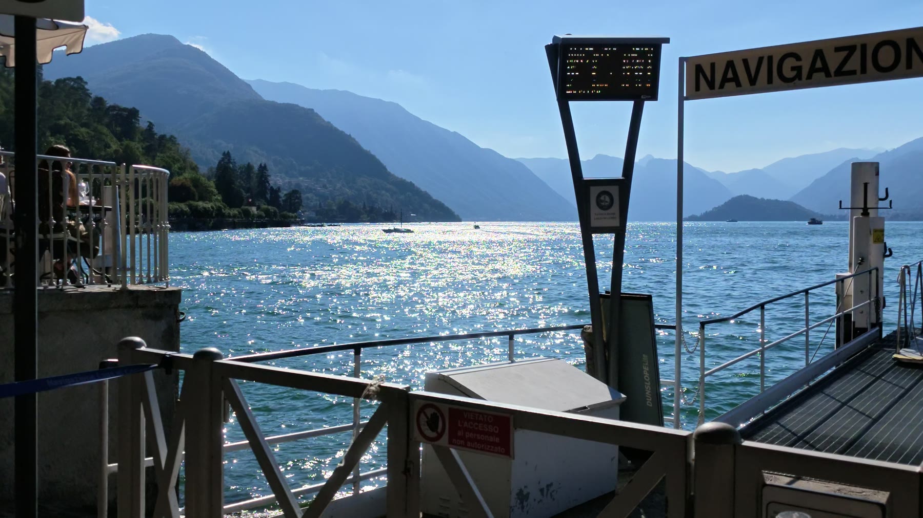 Lake Como from the ferry, shot on the Luna Ultra