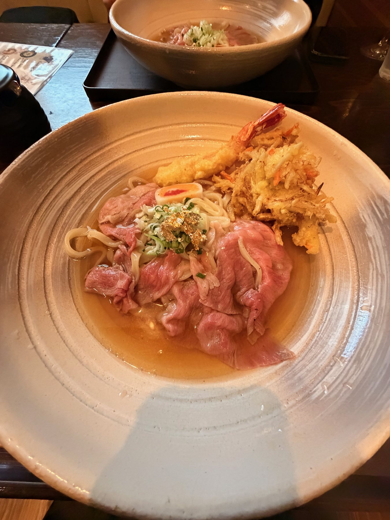 Udon with gold leaf at 51udon