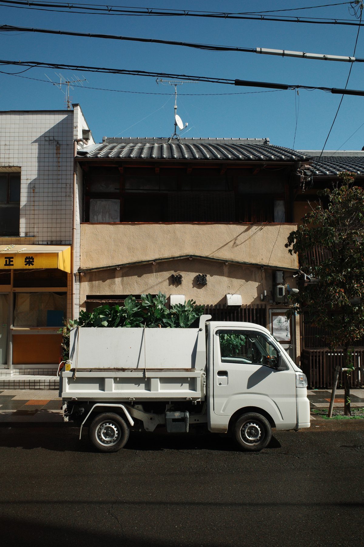 A kei truck in the street