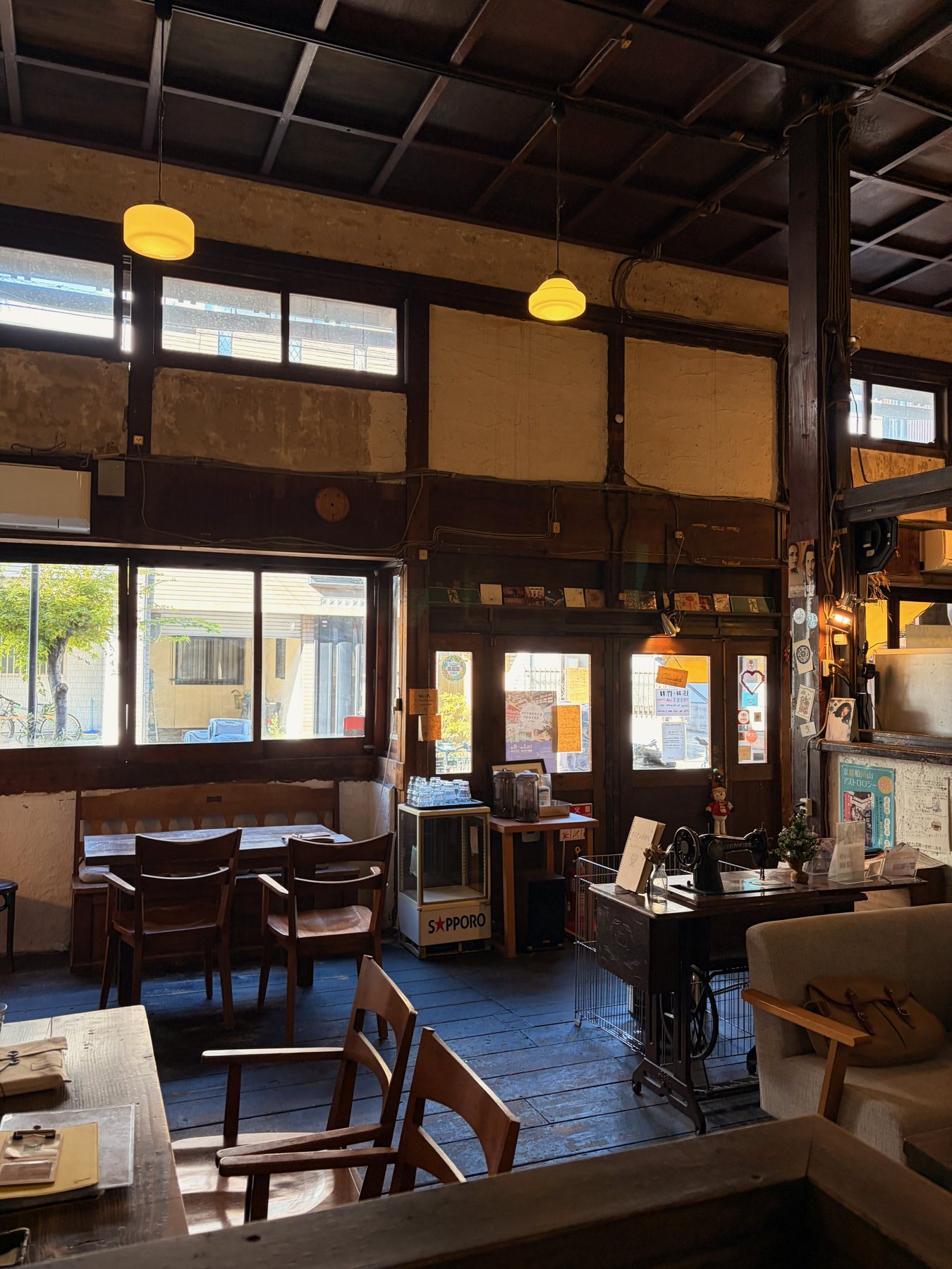 Inside Sarasa Nishijin, the old bathhouse