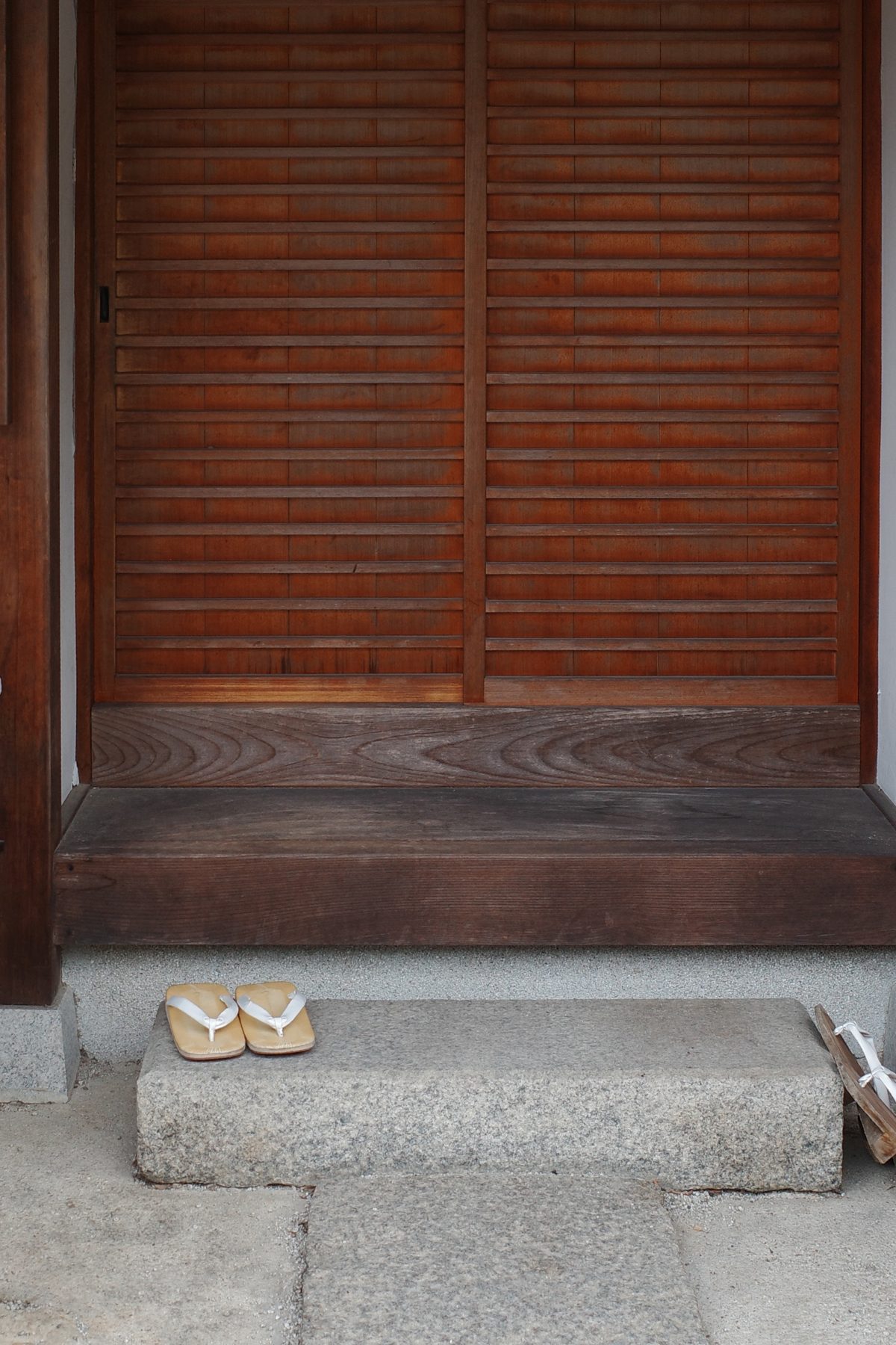 A wooden door in Kyoto