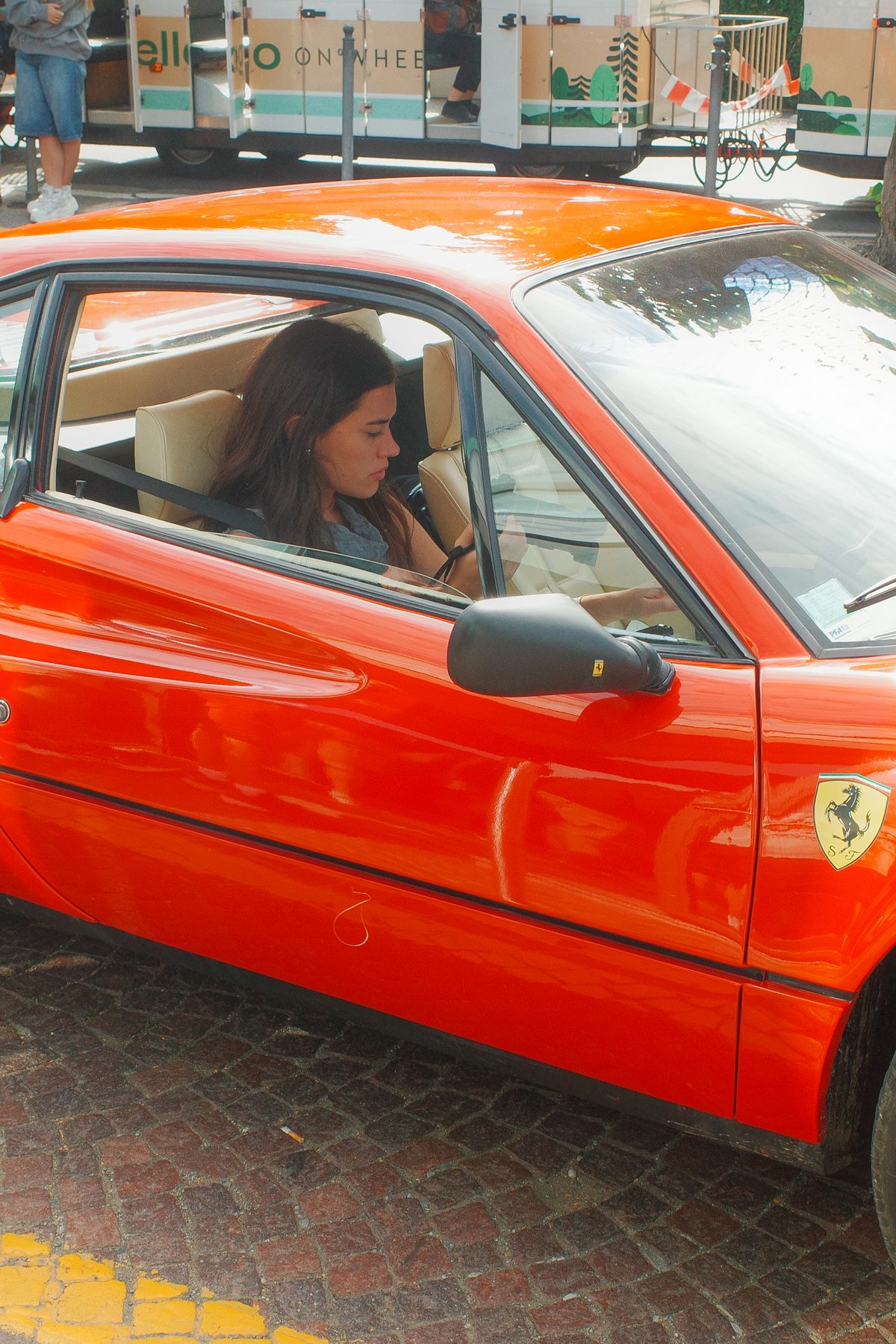 The Ferrari from the front