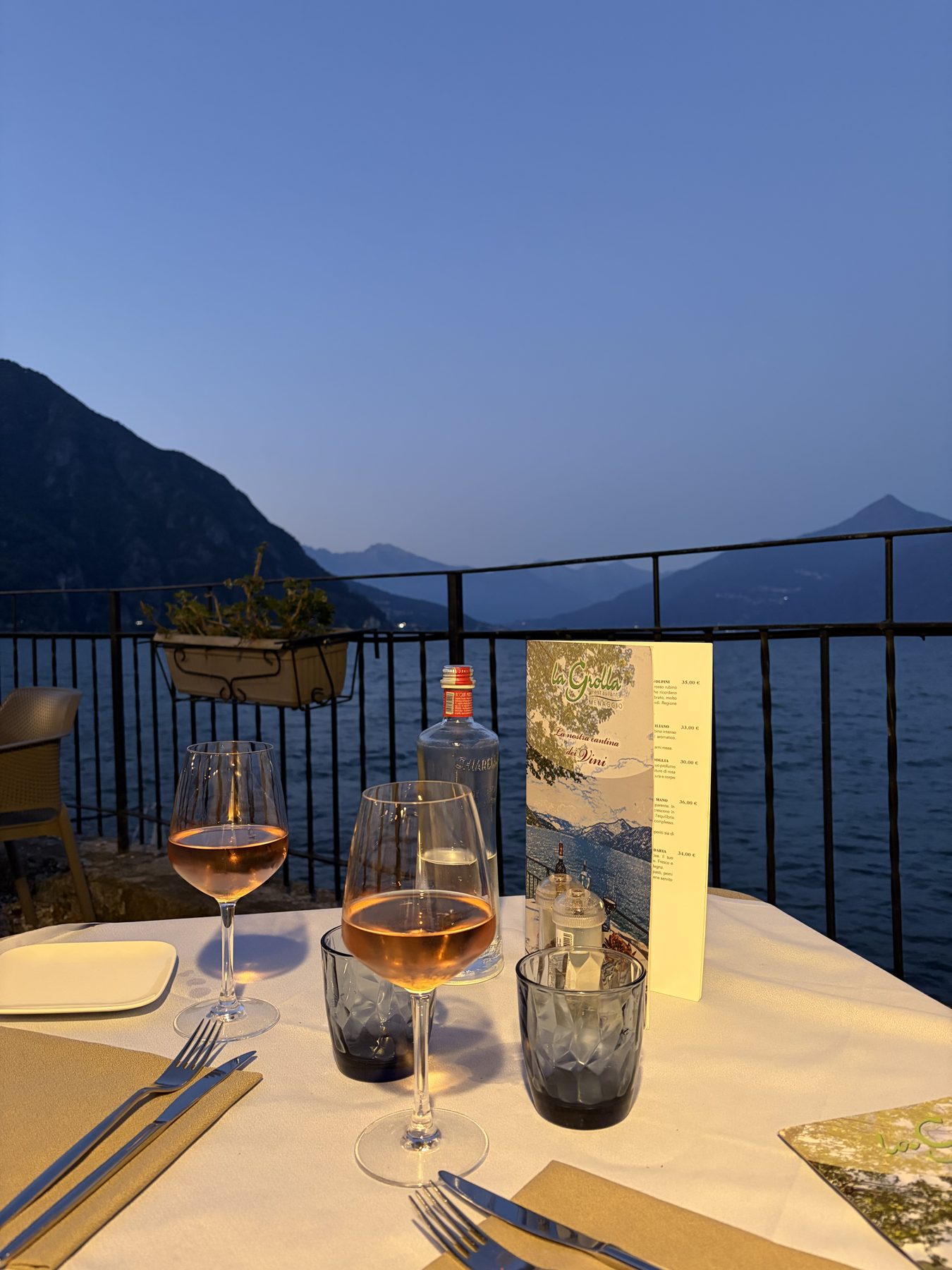 The table at La Grolla