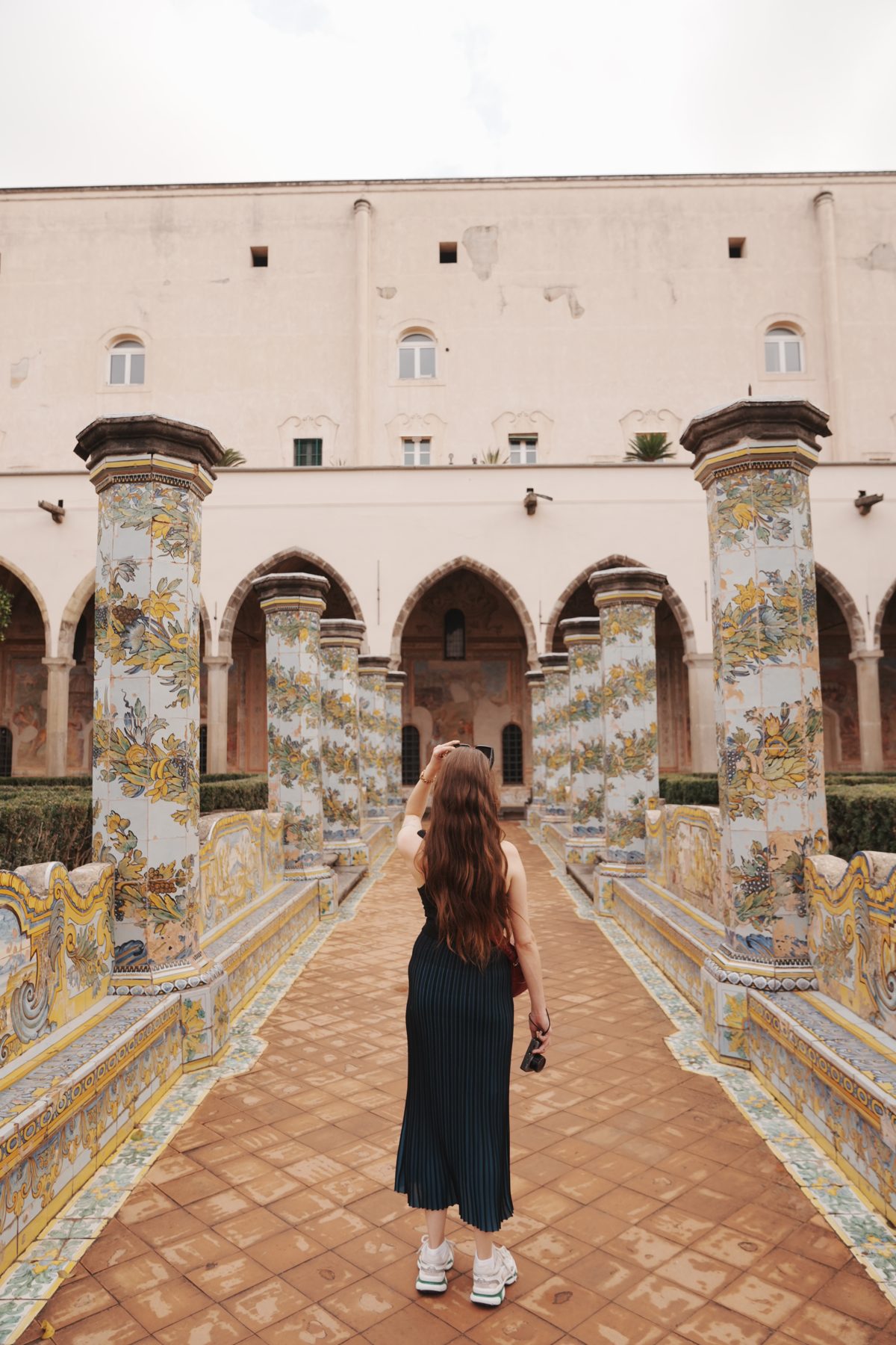 Walking through the cloister