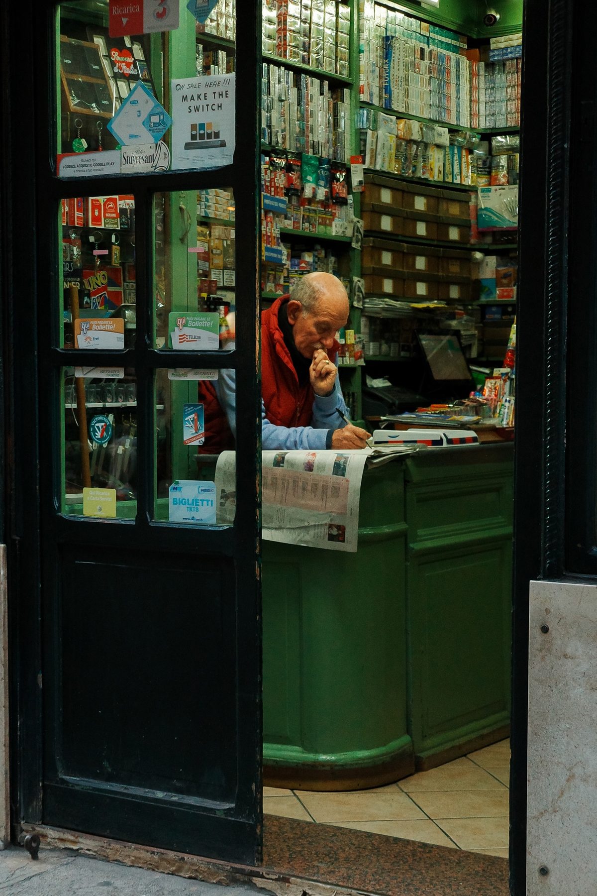 A green shopfront