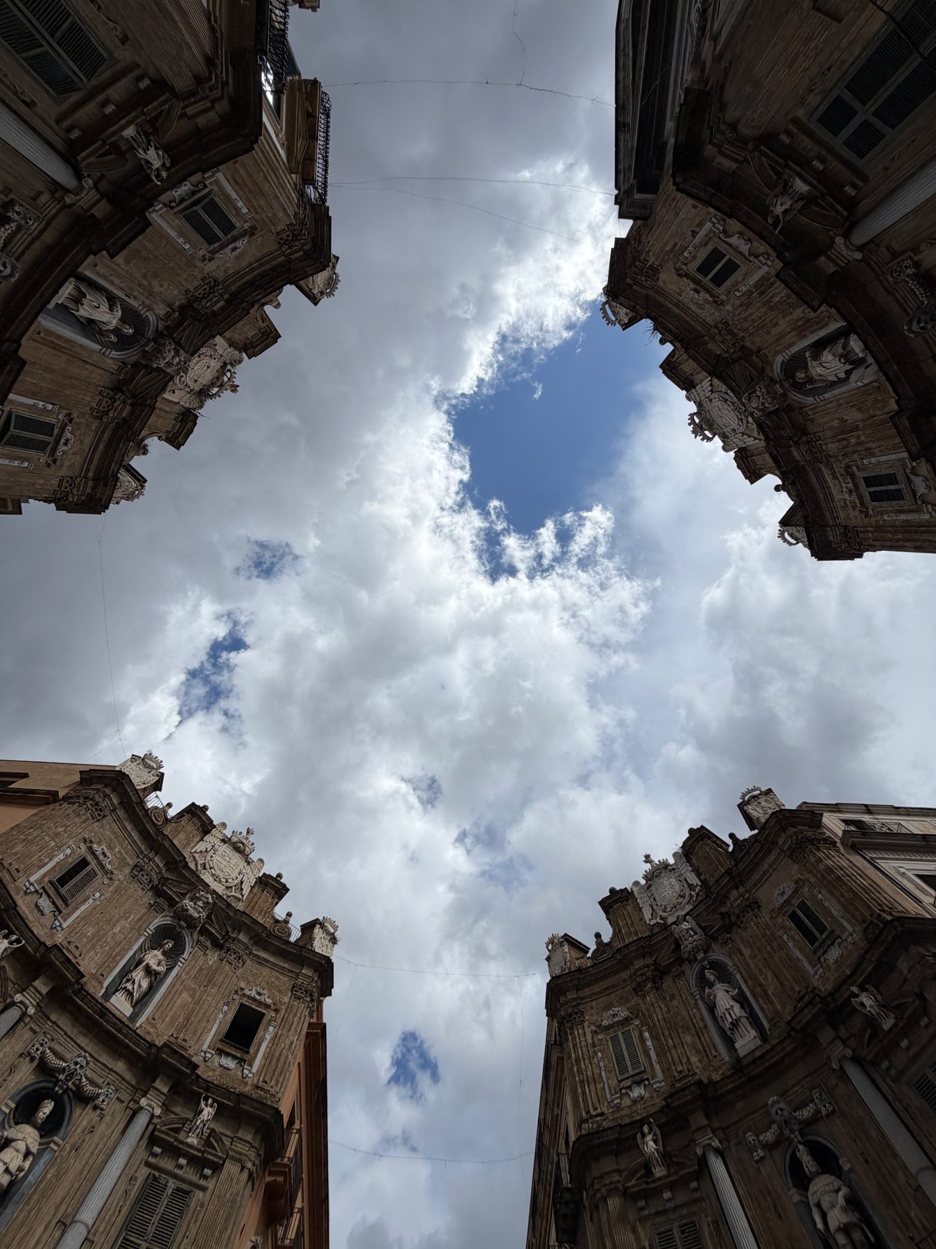 Looking up in the old town