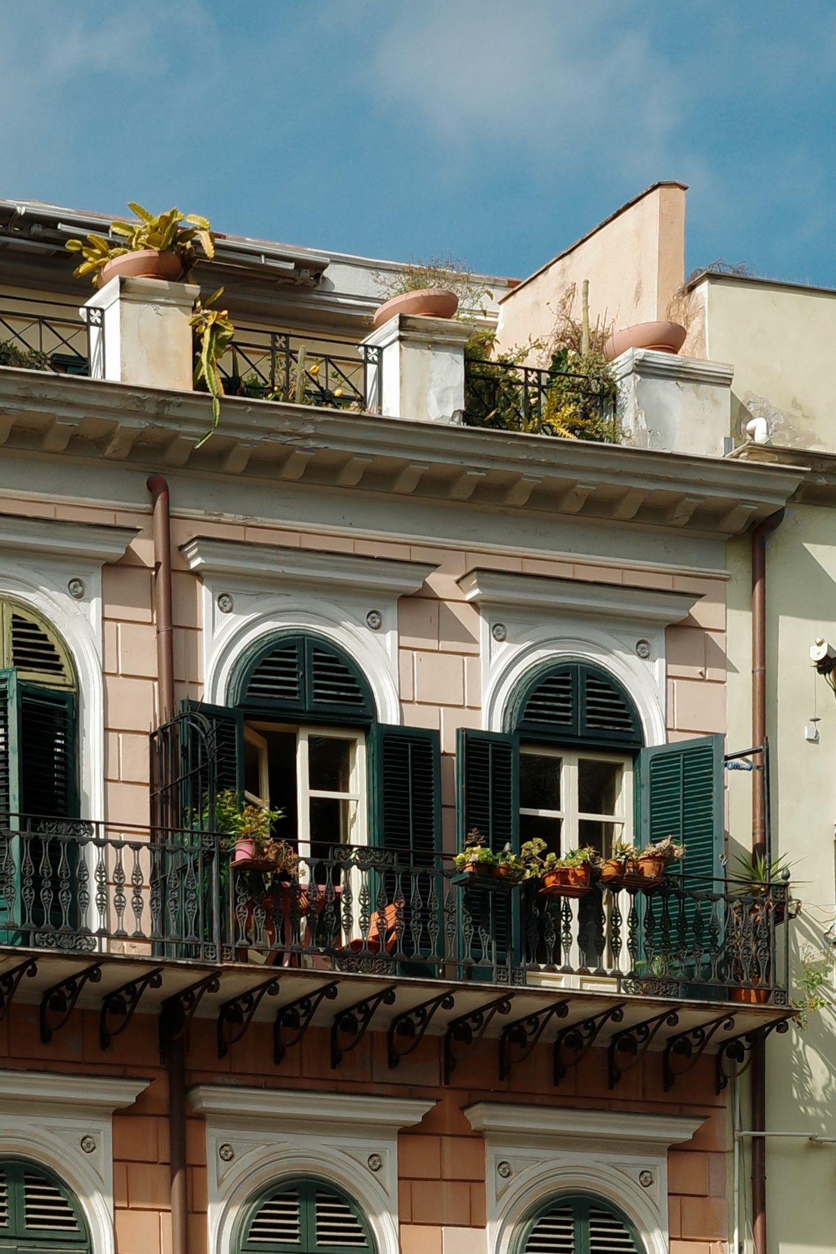 A pink palazzo