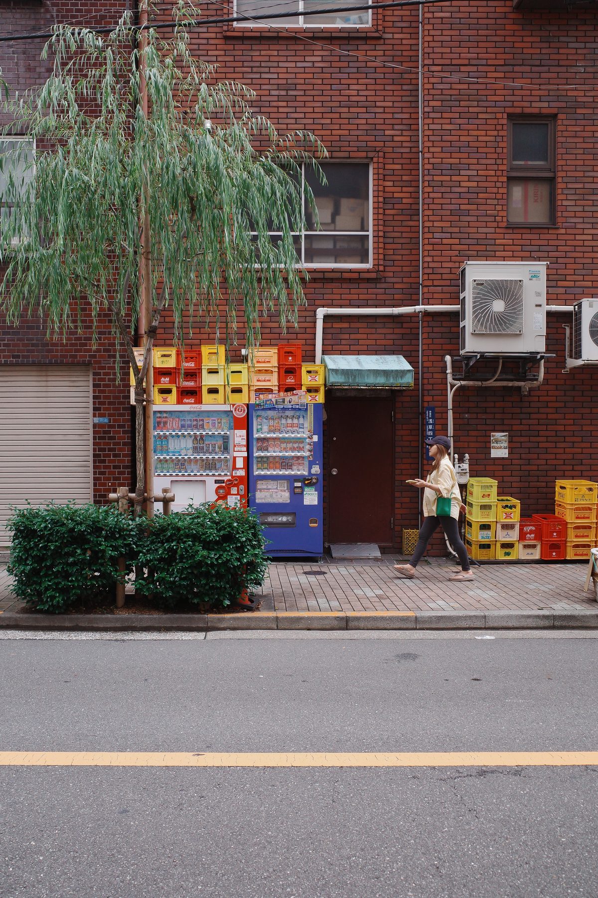 Bottle crates and vending machines