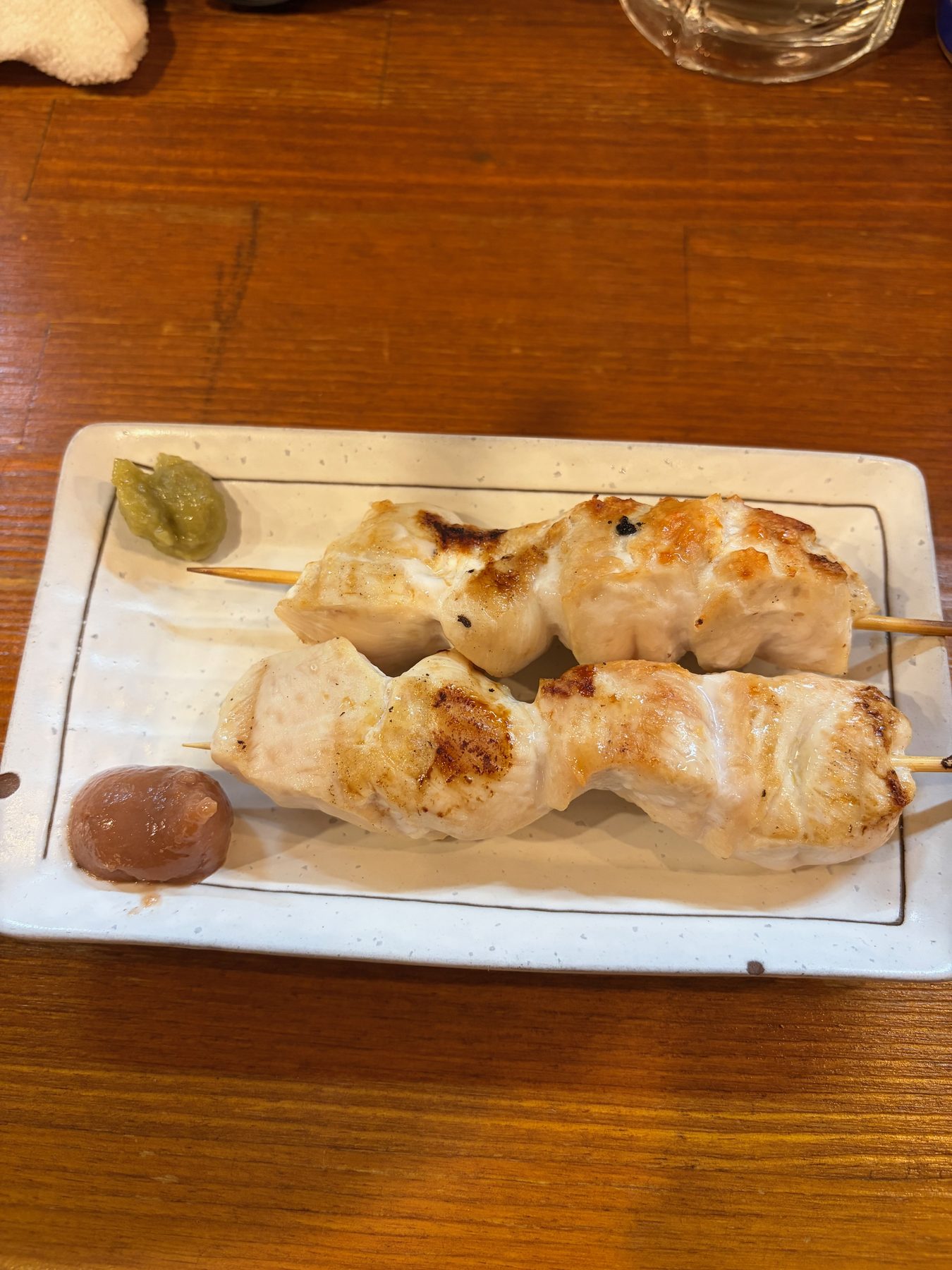 Chicken skewers at Kawayon