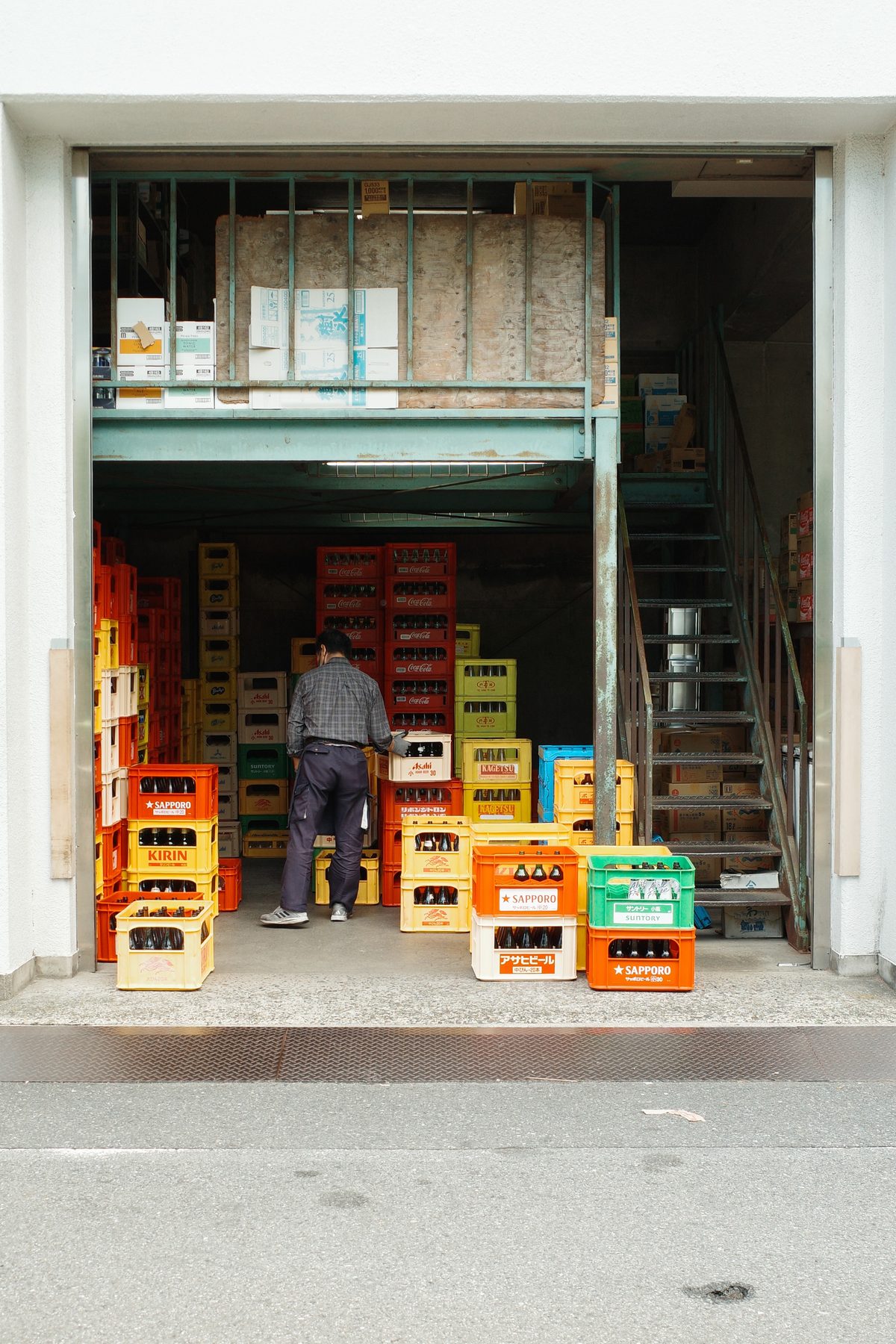 A shop full of crates