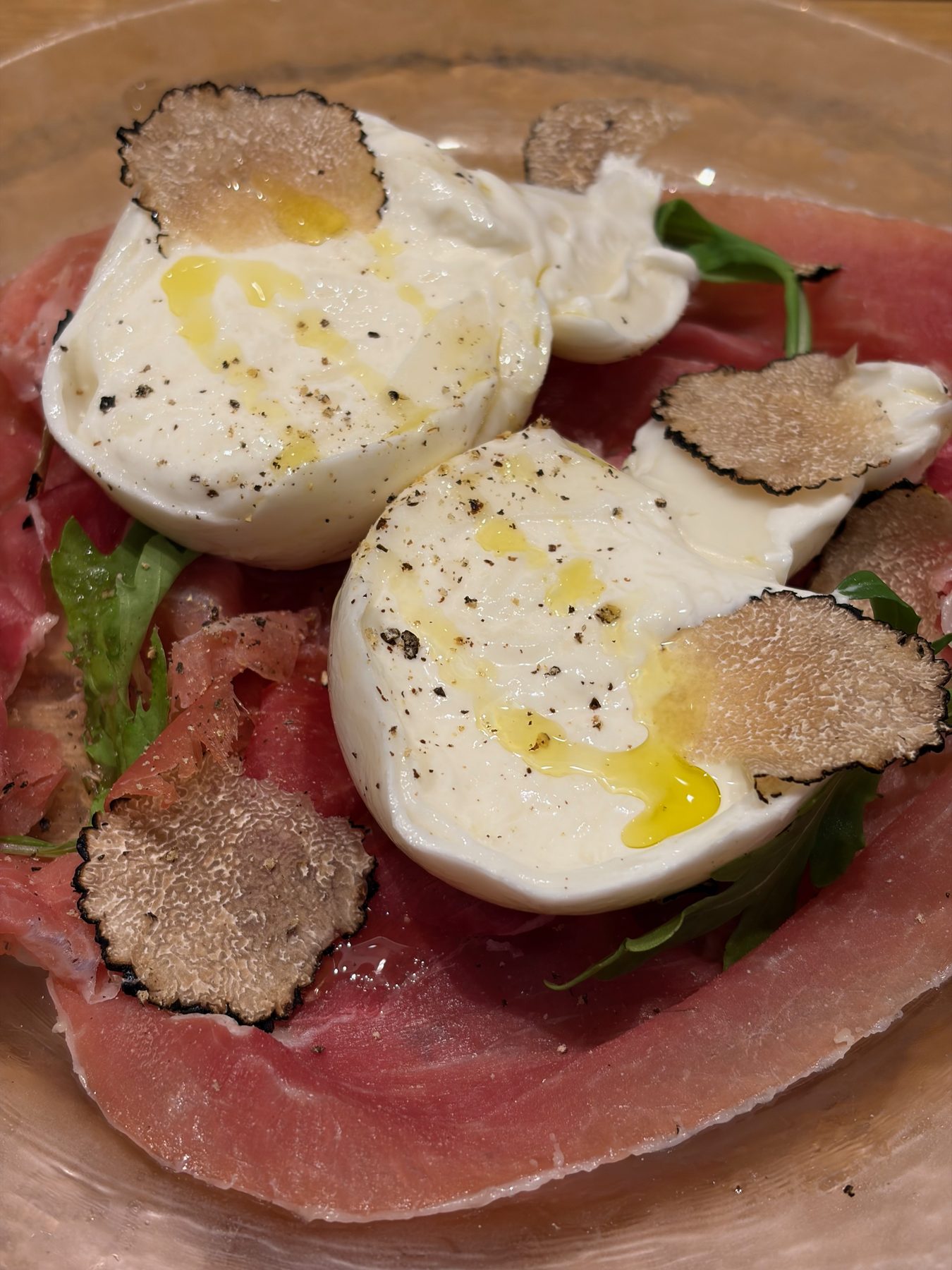 Burrata with truffle