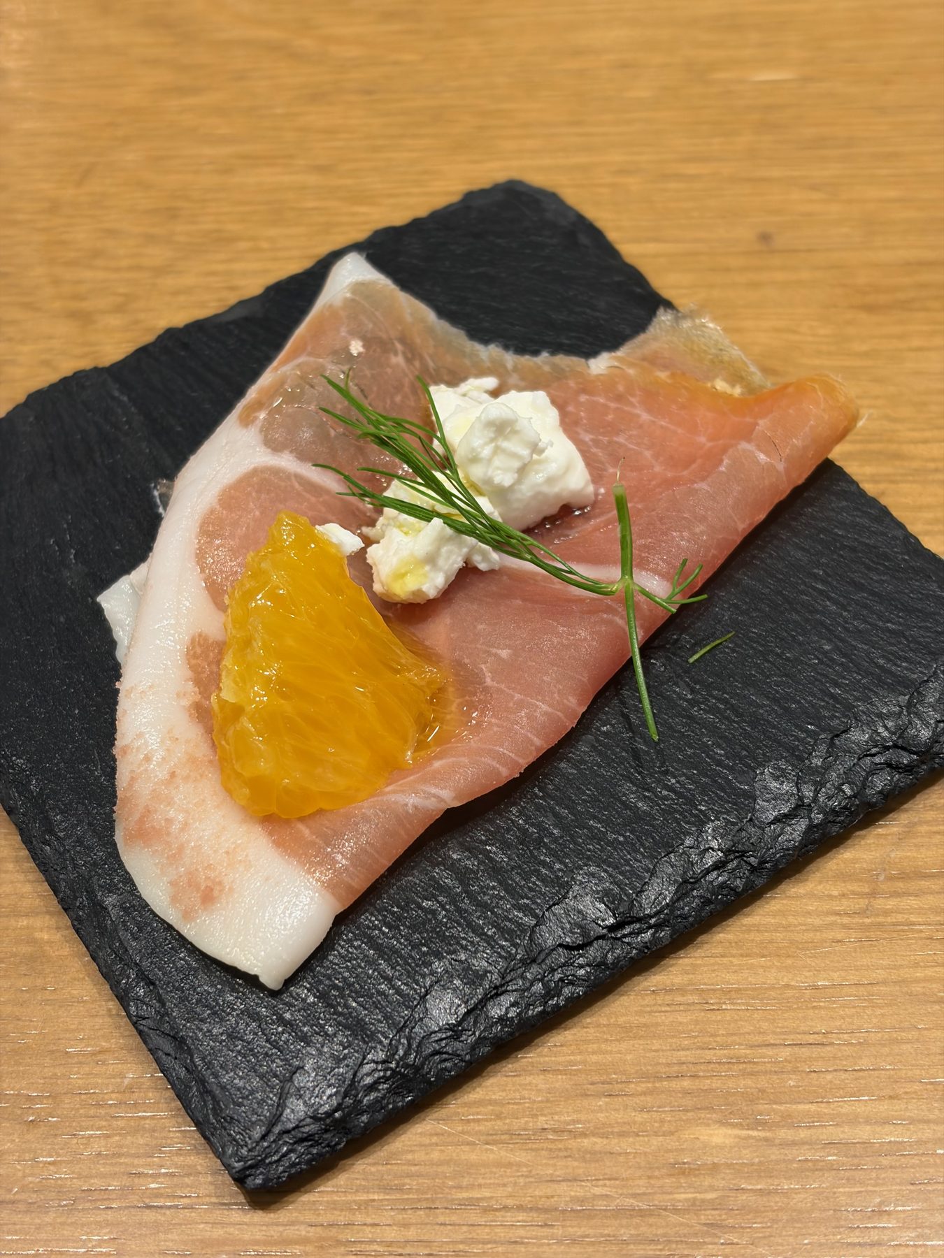 Prosciutto with orange