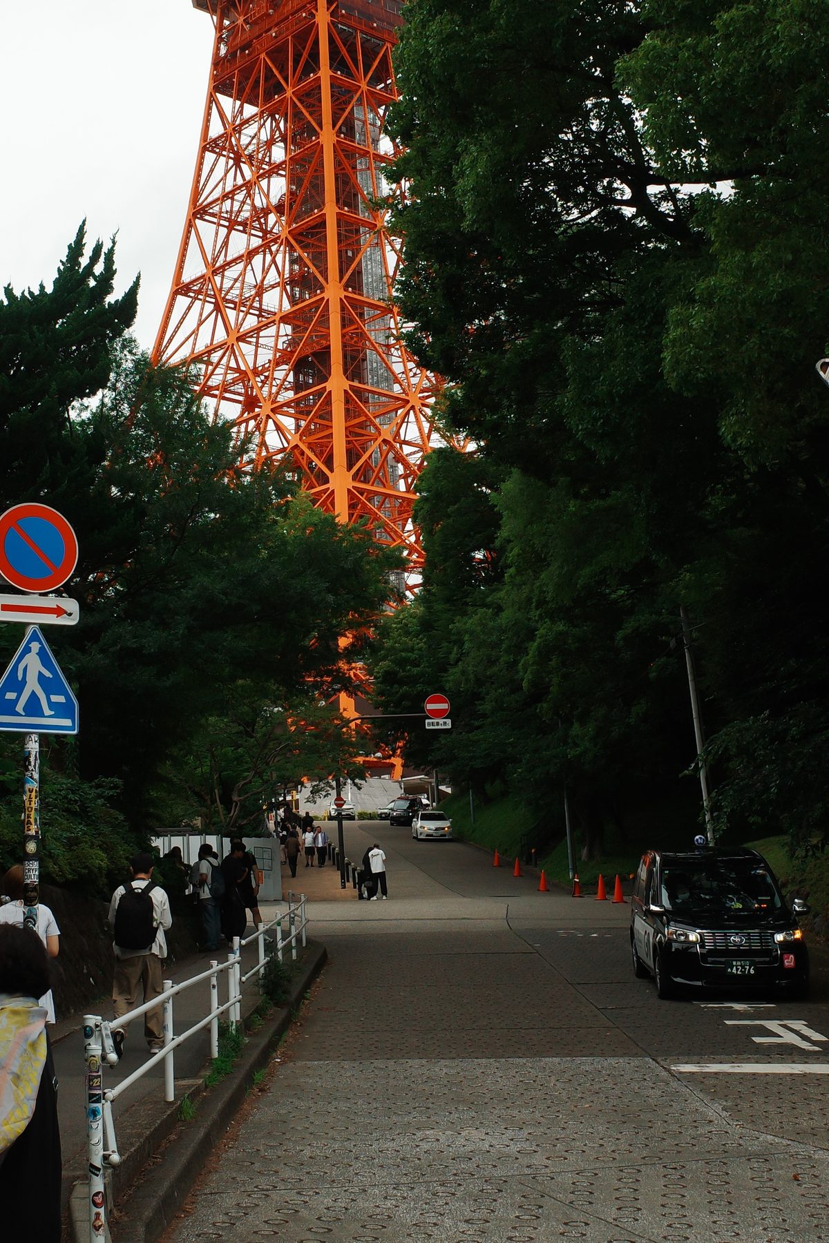 Tokyo Tower through the trees