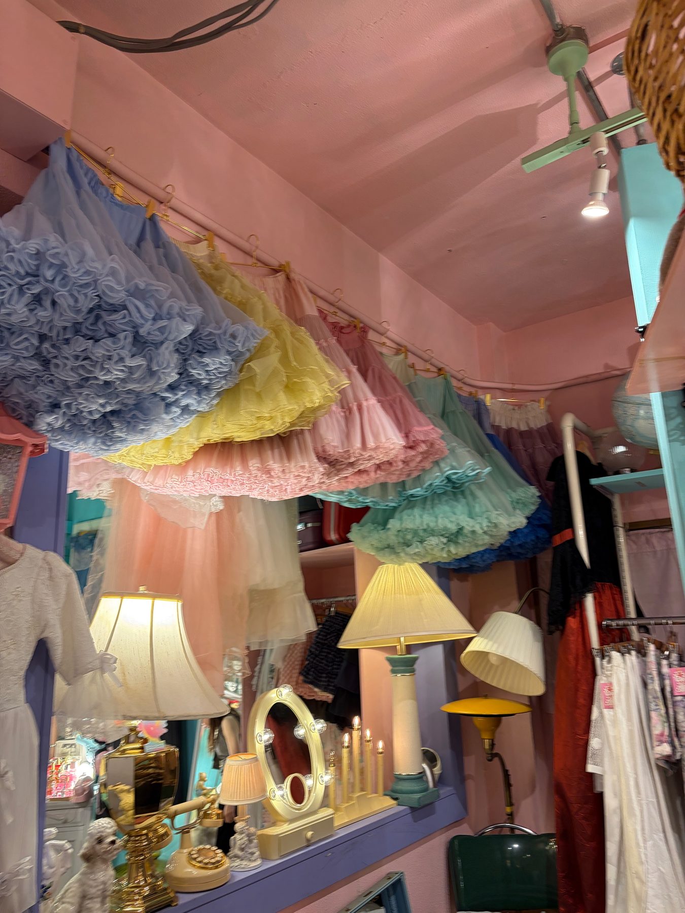 A pink vintage shop in Koenji