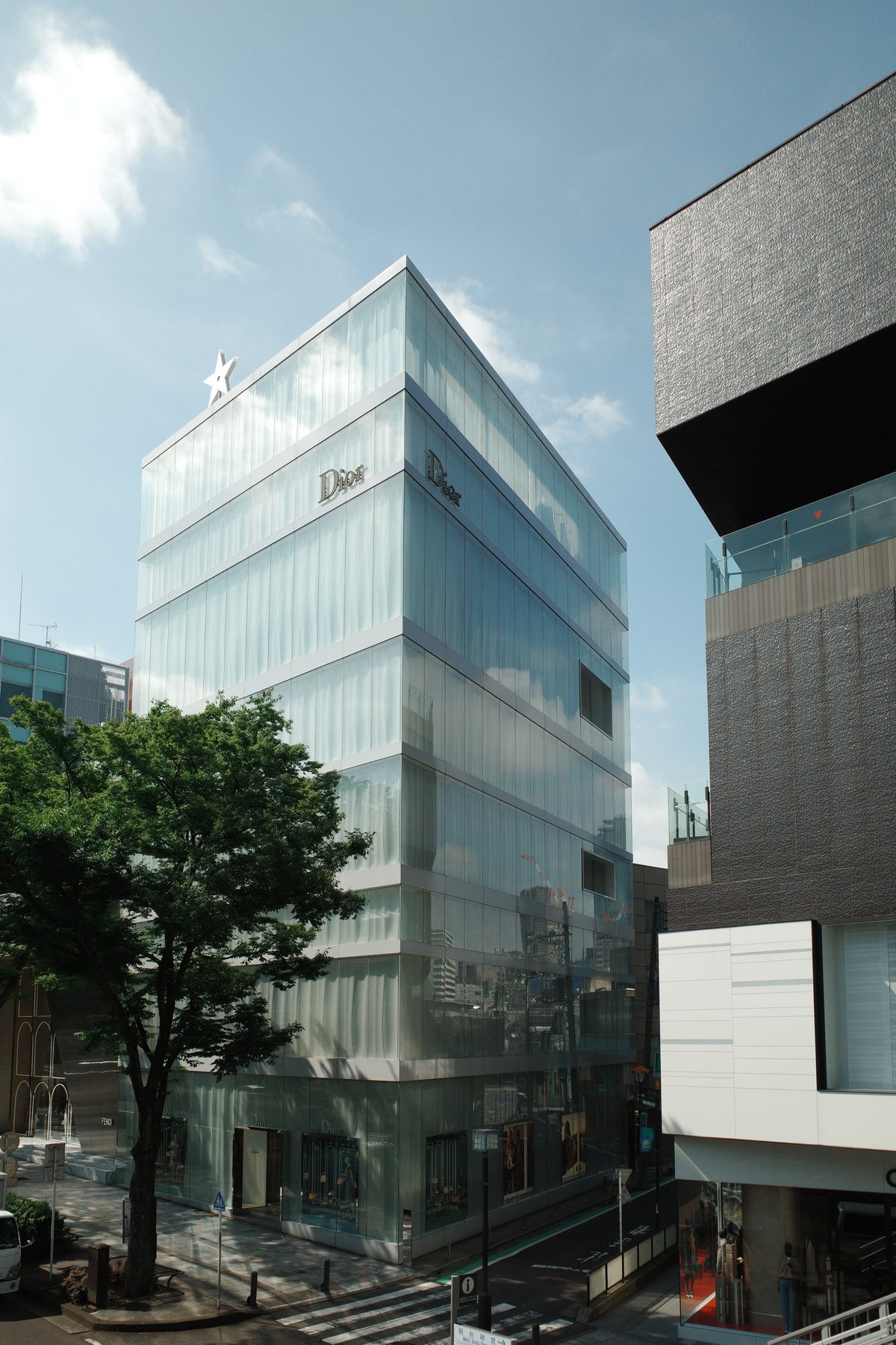 A glass building in Omotesando