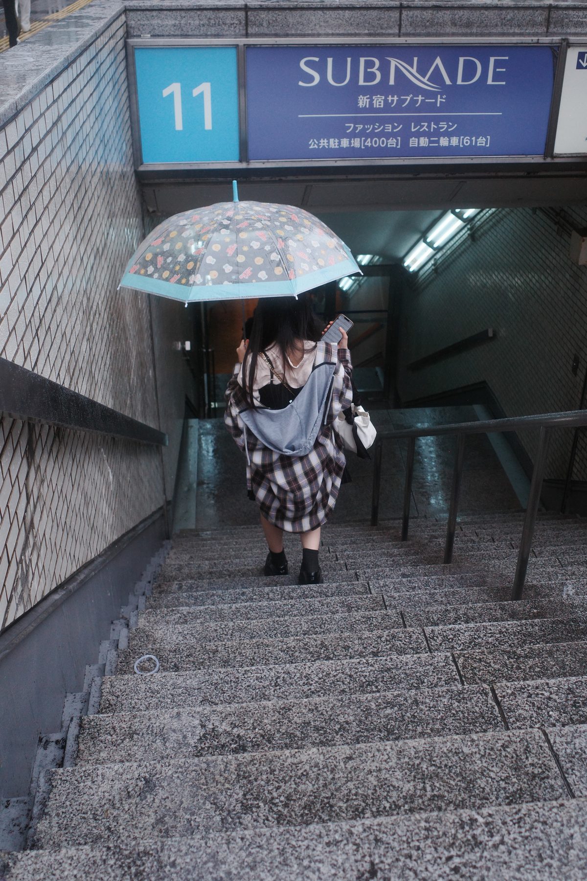 The stairs down to Subnade