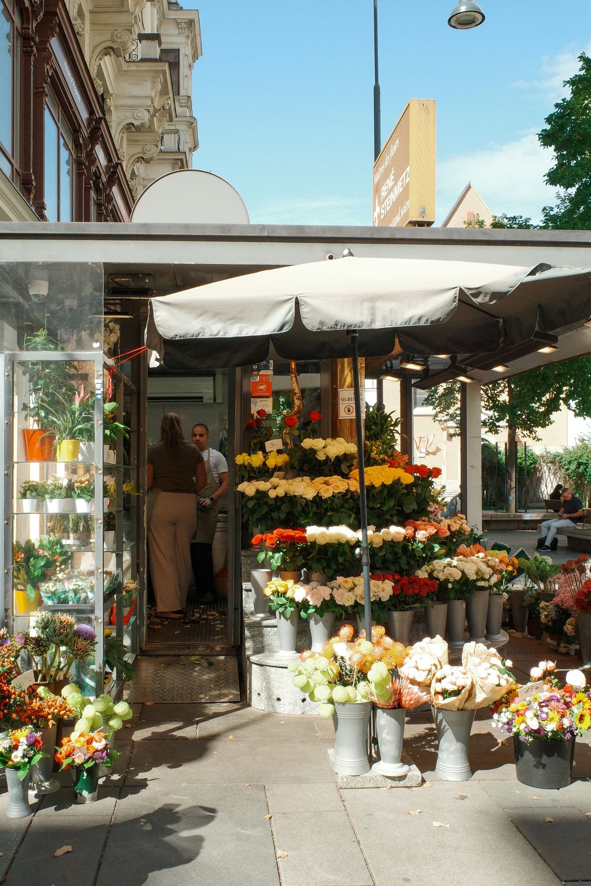 A flower shop in Vienna