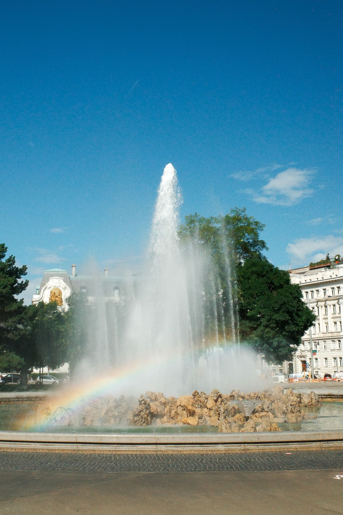 The Hochstrahlbrunnen fountain