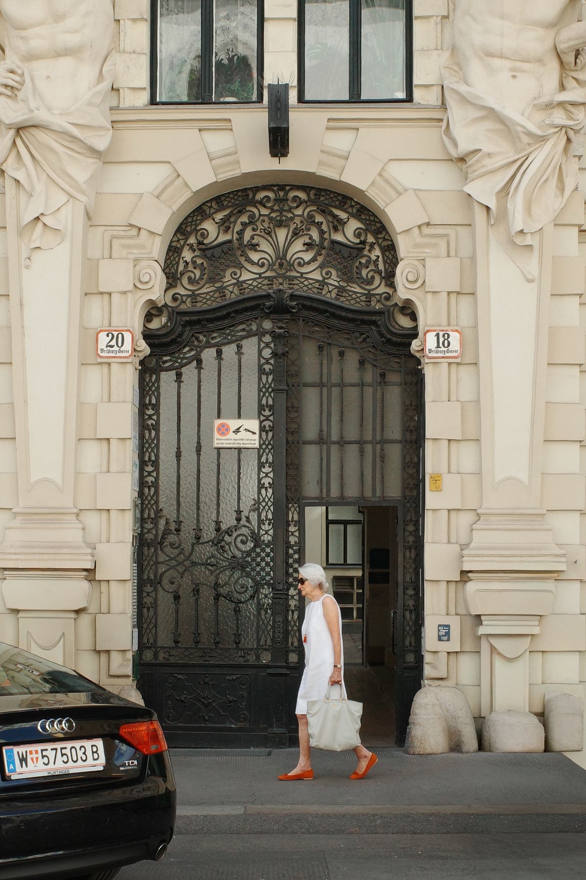 An ornate doorway in Vienna