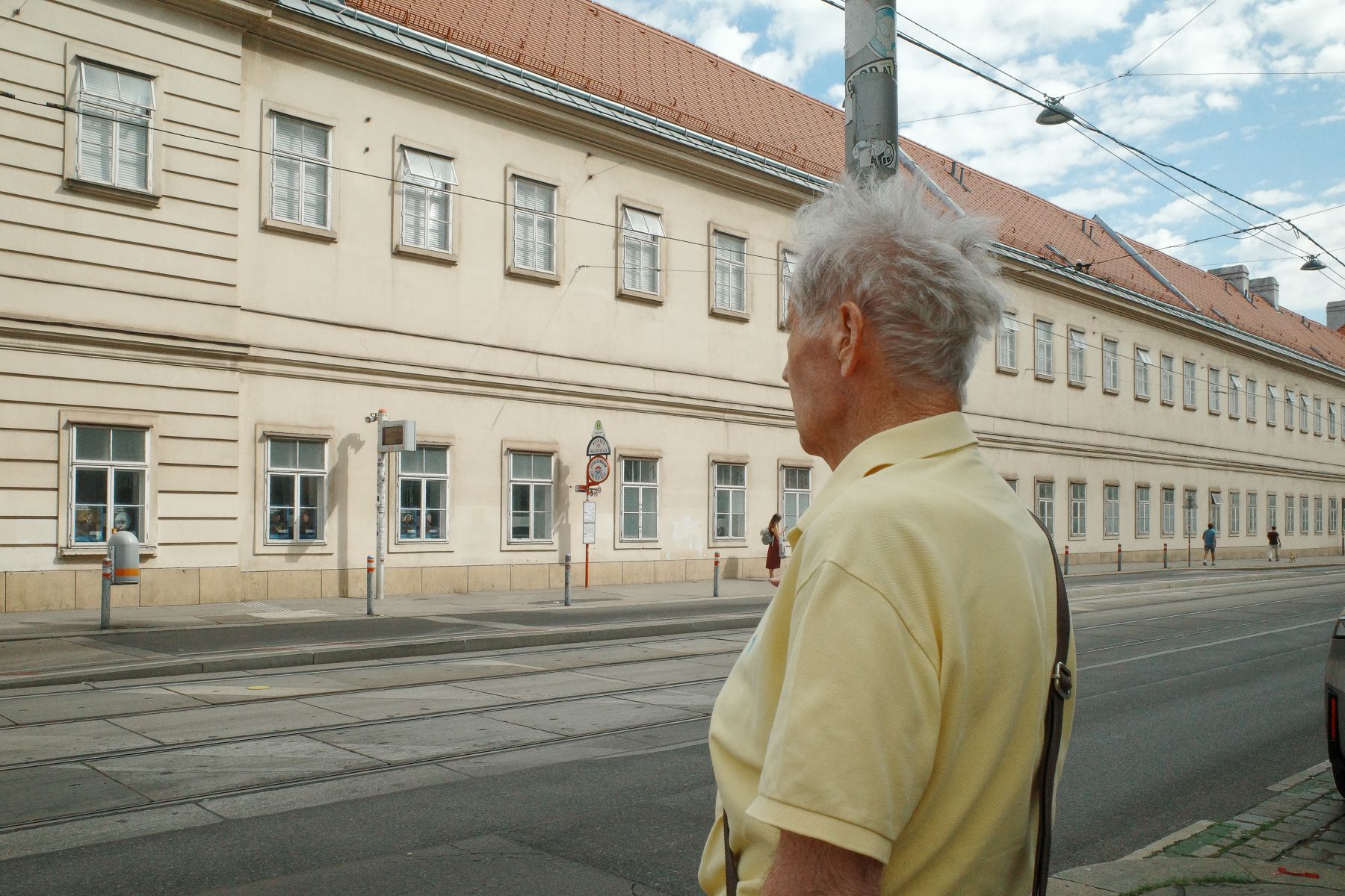 A tram street in Vienna